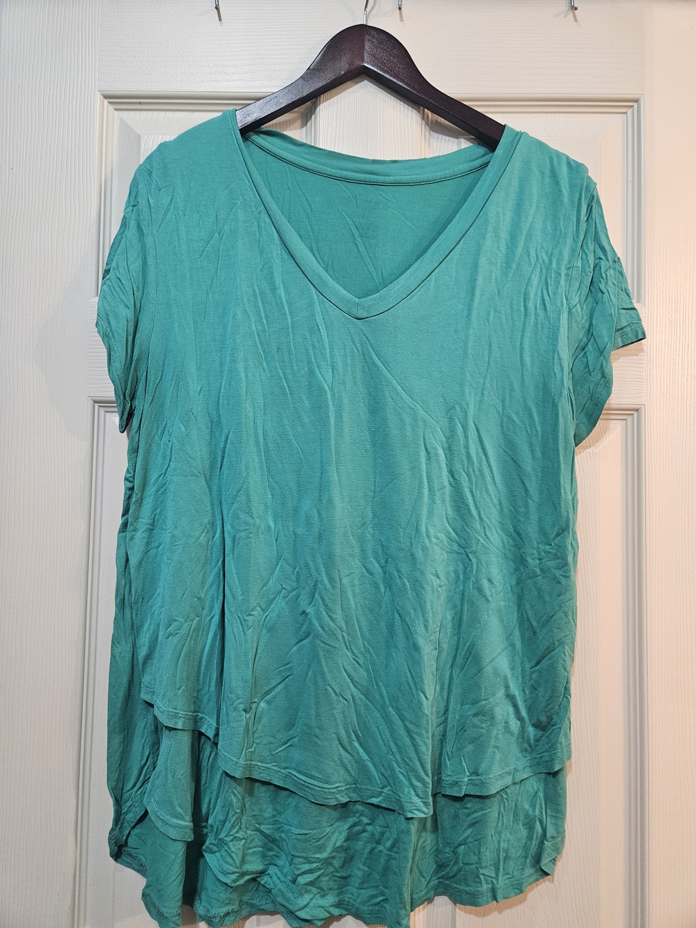 Latched Mama Women’s Layered V-Neck Top